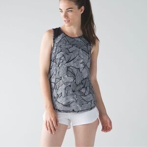 Lululemon Sculpt Tank Dottie Tribe White Black